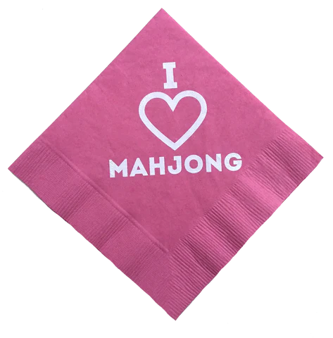 Mahjong Beverage Cocktail Napkins